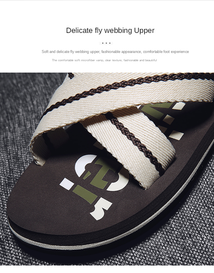 Summer Non-Slip Flip Flops Cloth Tape Men Slippers Brand Shoes Indoor Outdoor High Quality Beach Sandals Fashion Casual Shoes