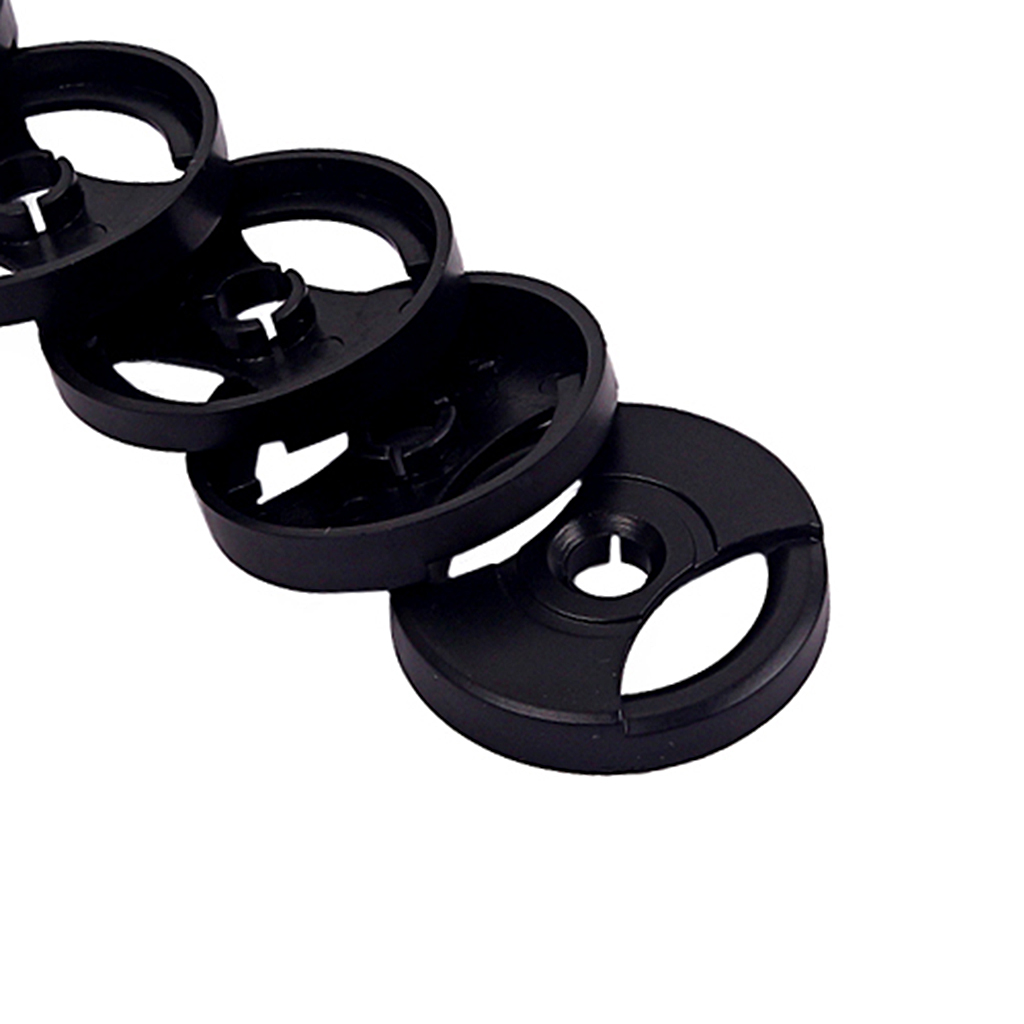 5x Phonograph Turntable Record Adapter Set for 45RPM Phonograph DIY Black