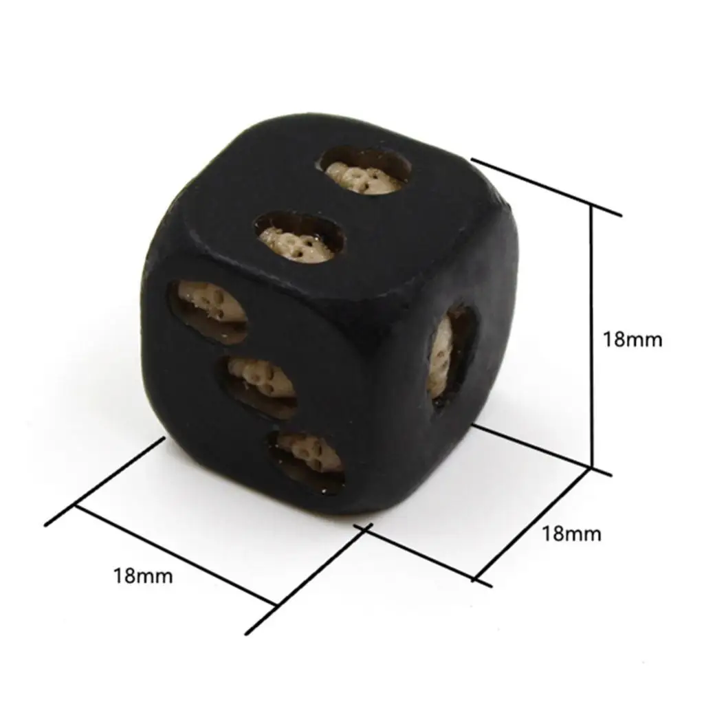 5Pcs Black Resin Skull Dice Six Sided D6 Dice 3D Skeleton Board Game Party Toys