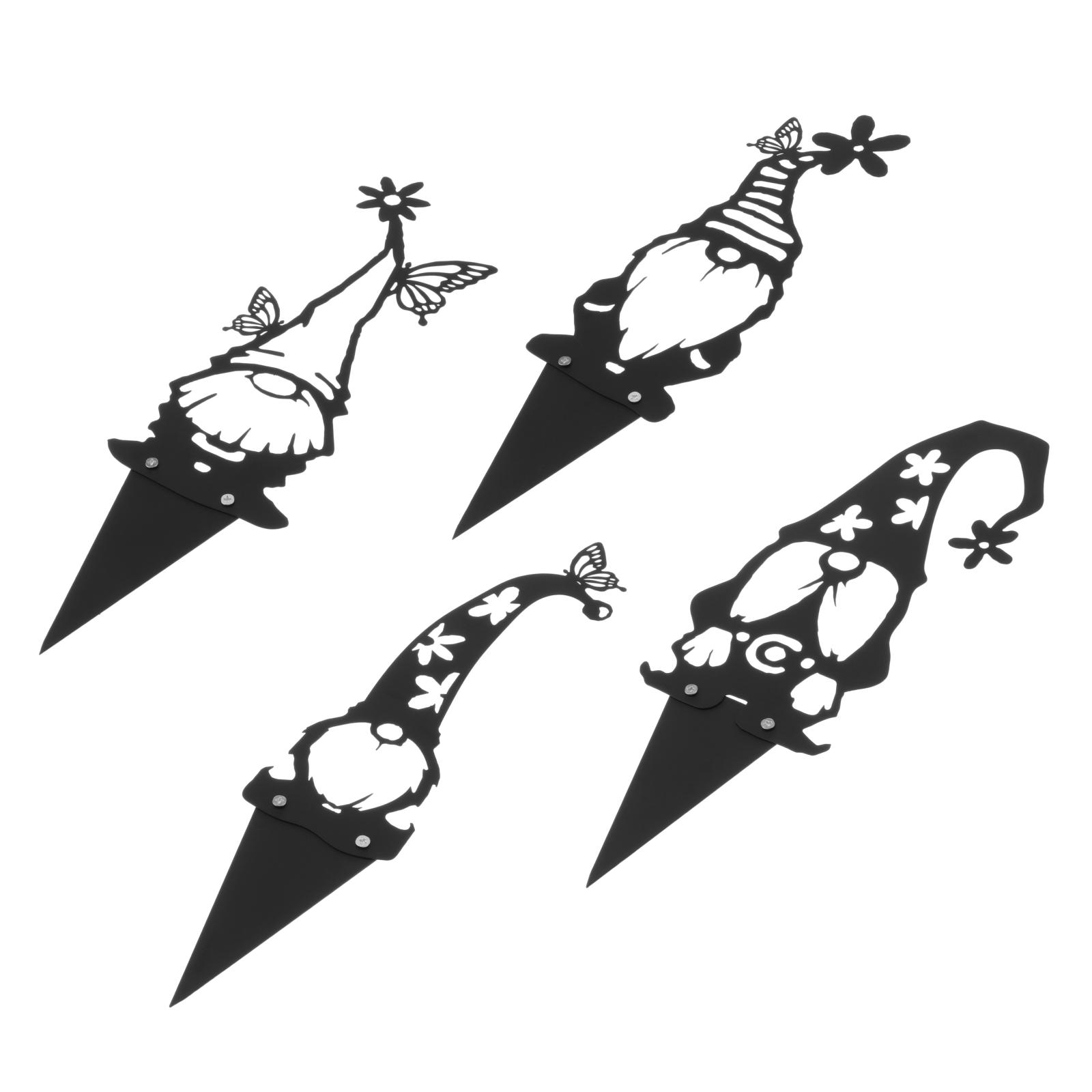 Faceless Gnome Garden Dwarfs Figurine Fairy Patio Silhouettes Statue Decoration Cottage Cupola Backyard Courtyard Ornaments