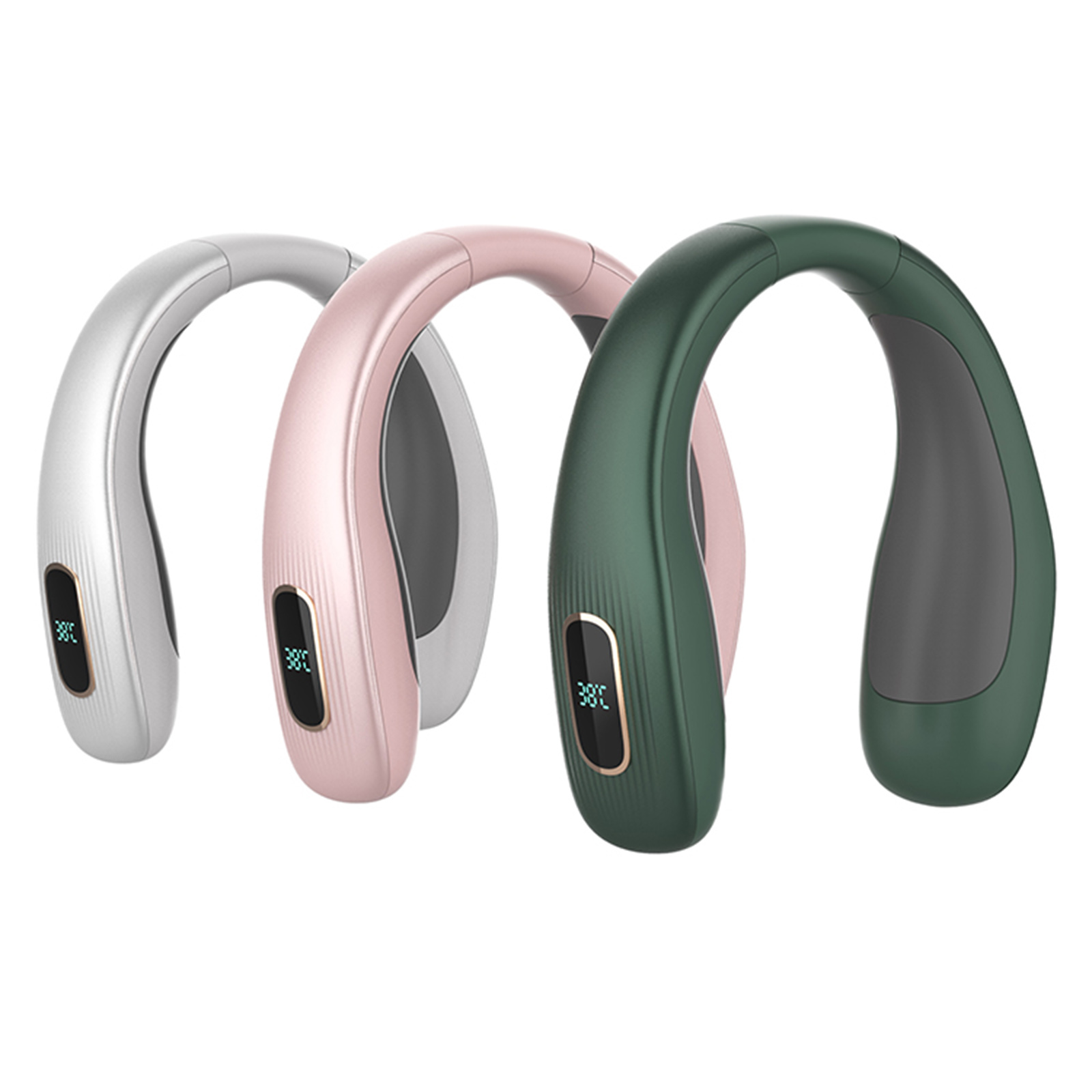 USB Rechargeable Hanging Neck Warmer Electric Heater, Digital Display, Adjustable Heat for Women Men