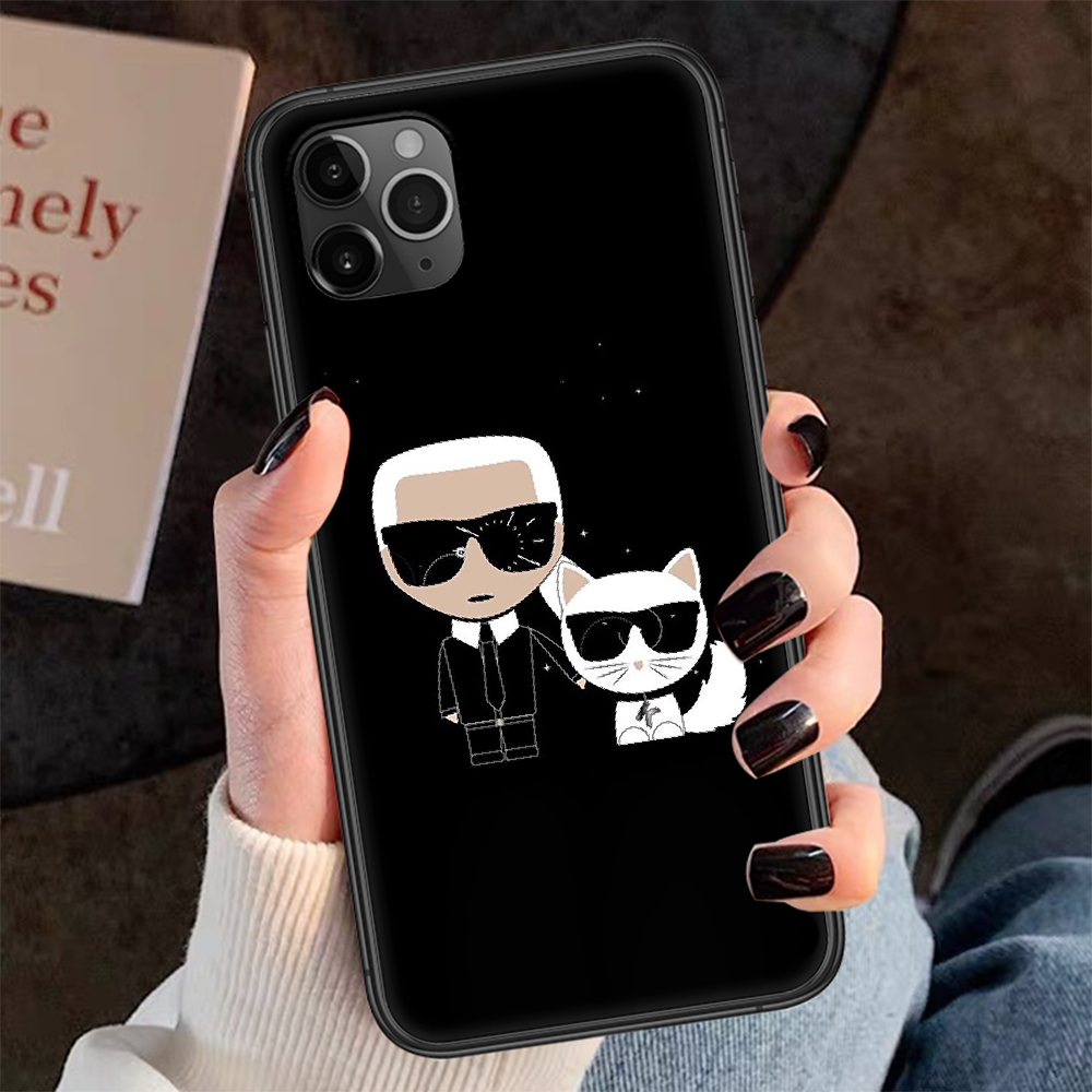 Бренд Lagerfeld дизайнерские KARLs чехол для телефона чехол Корпус для  iphone 5 5s se 2, 6, 6s, 7, 8, 12 мини plus X XS XR 11 PRO MAX чехол из ТПУ  | AliExpress