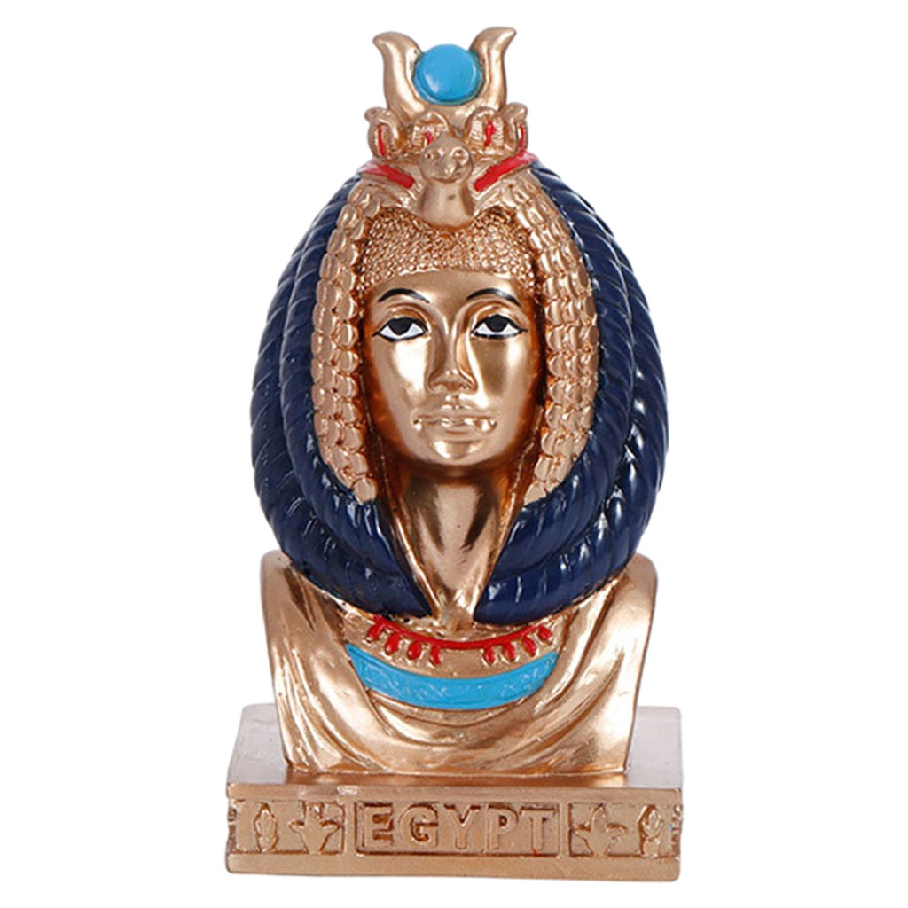 Ancient Egyptian Head Statue Model Handcrafted Figurine Office Decoration
