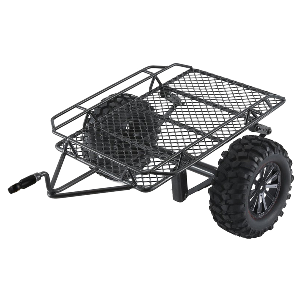 Metal Racing RC Trailer Car for SCX10 SCX10 II 4WD CC01 1/10 DIY Accessories