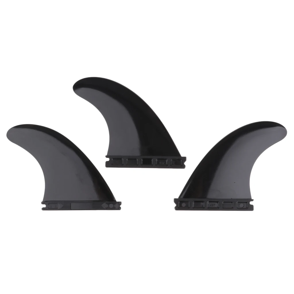 3pcs/Set Longboard Surfboard Surfing Fins Thruster Suitable For Future Base