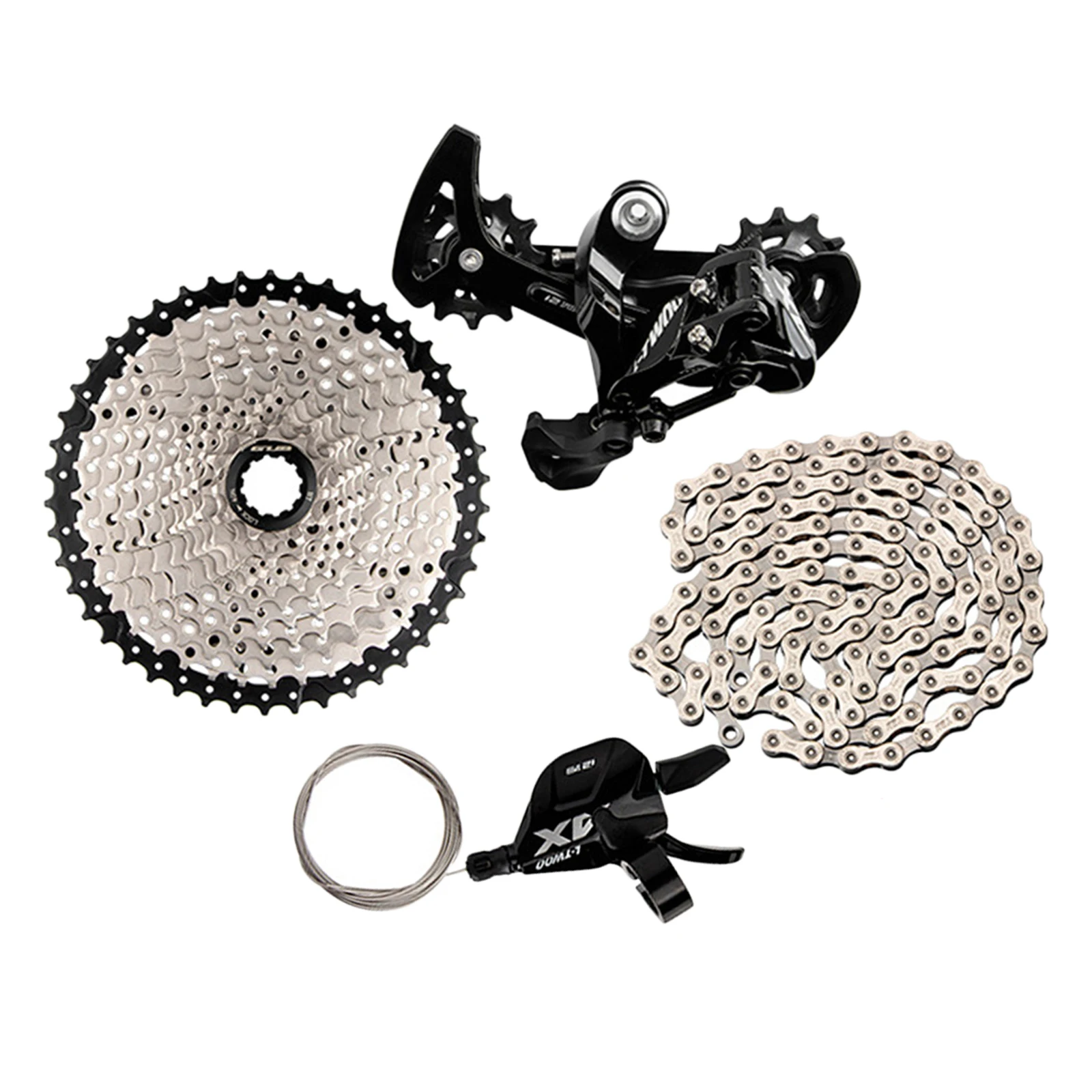 12S Cassette 11-46T Bike Rear Derailleur Transmission Shifter Steel Bike Components Parts Chain Accessories