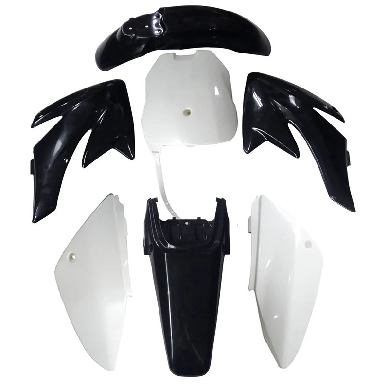 Detalle del diseño de los plásticos para pit bike