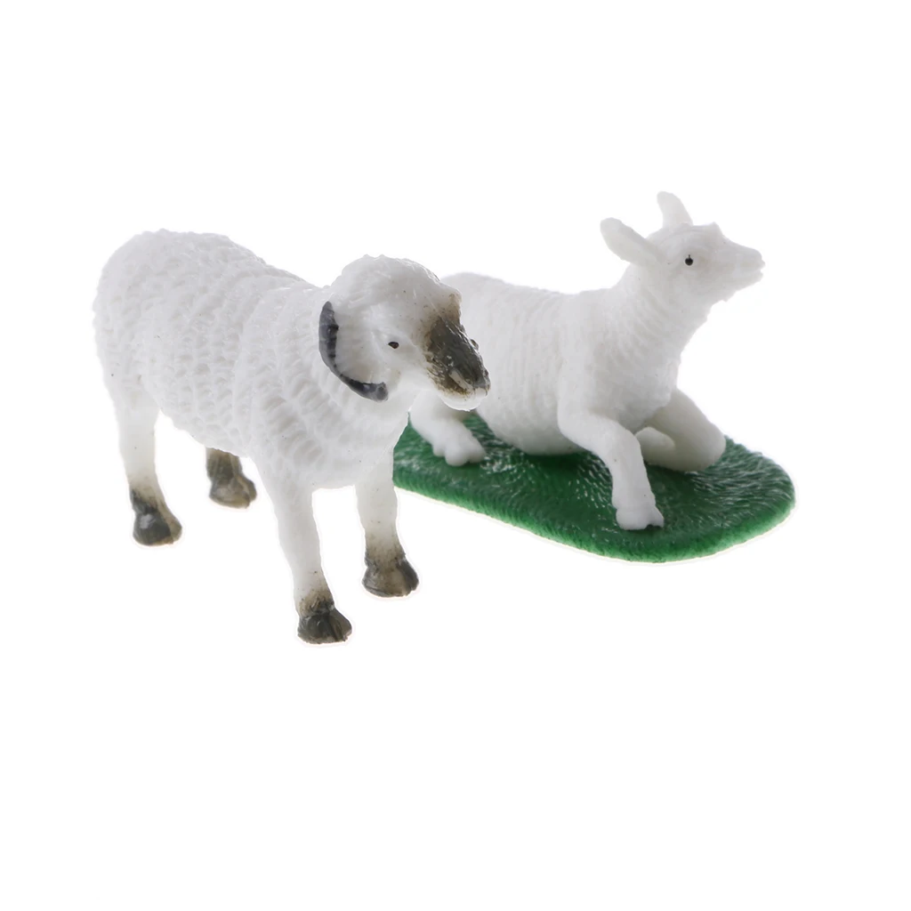 12pcs / set   Farm   Animal   Milk   Cow   Sheep   Model   Figurine   Kids   Toy