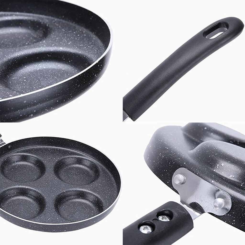 4-in-1 Non-Stick Pancake Frypan Aluminium Alloy Breakfast Cookware 24cm