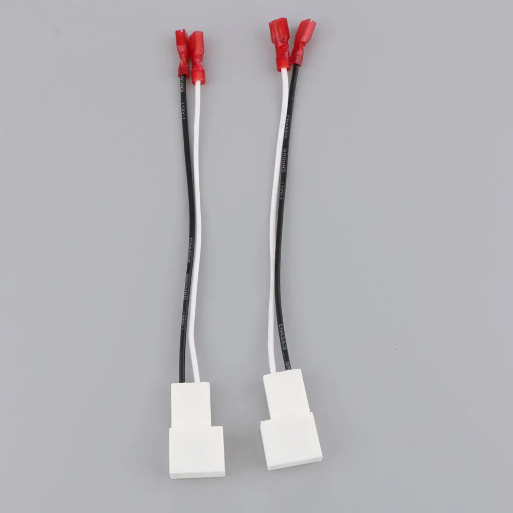 2Pcs Speaker Adaptor Lead Loom Connectors for Toyota 1987-2013 Motorcycle Car Accessories