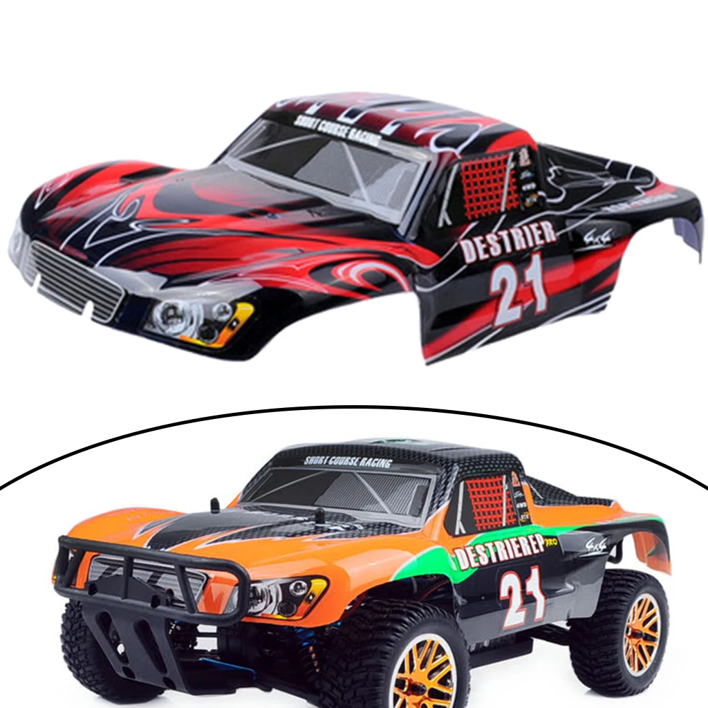 RC ABS Plastic Body Shell Cover with Stickers Decor Replacement for HSP 94155 94170 RC 1/10 Scale  Car DIY Upgrade Accessory