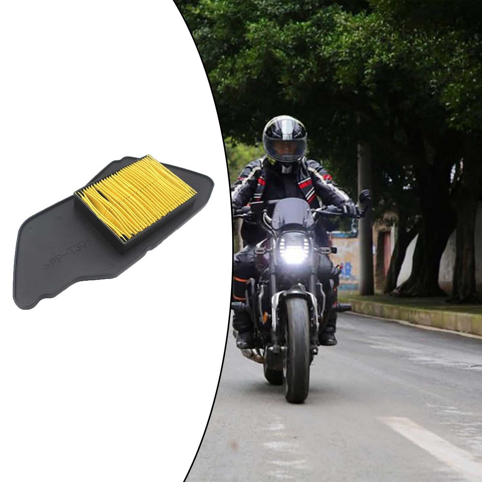 Motorcycle Air Filter Air Clean Element for Yamaha ZUMA 125 YW125 BWS125 5S9-E4451-00-00