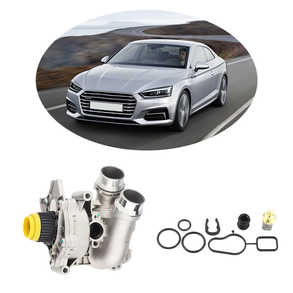 Aluminum Water Pump With Temperature Sensor Fit For Audi A3 A5 2.0L 06H121026AM 06H121026AB 06H121026CF 06H121026DD 06H121026BB
