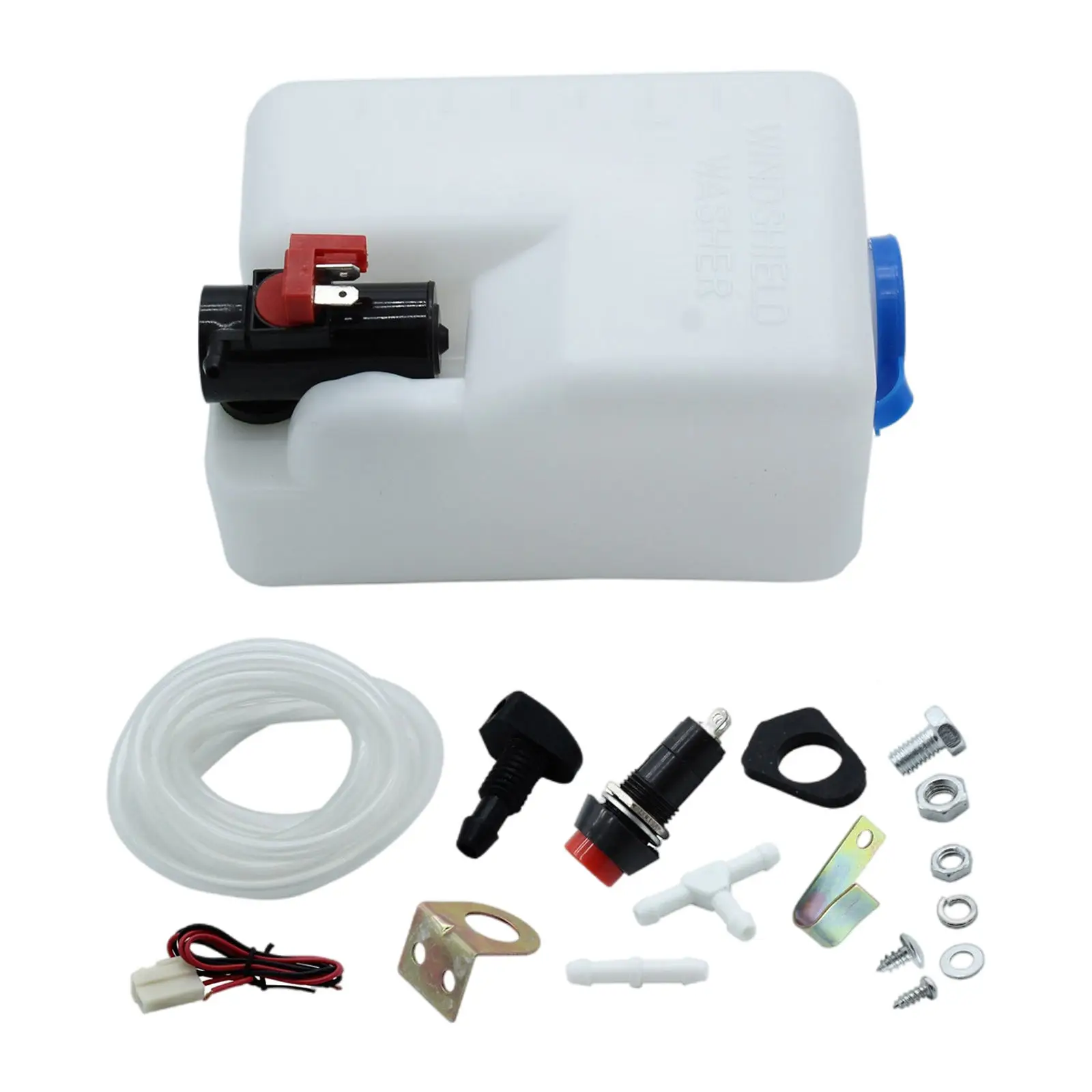 Windshield Washer Reservoir Sprayer Kit with Switch Clean Tank Fit for Car Truck