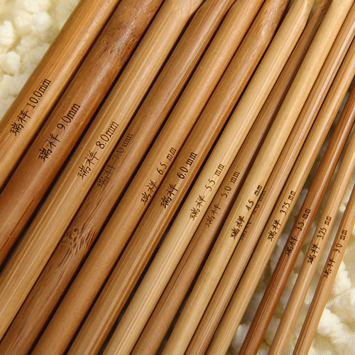 14x Creative Crafts Carbonized Bamboo Afghan Tunisian Crochet Hooks Needles