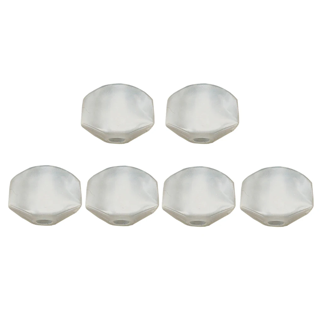Finest Guitars Tuning Pegs Tuners Replacement Caps Handle Knobs White Musical Instrument Accessory