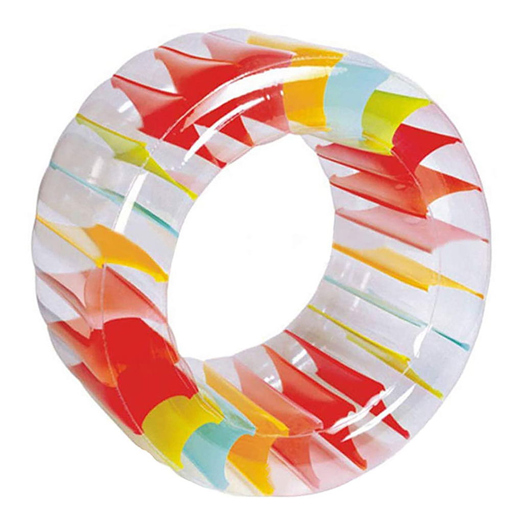 Kids Colorful Inflatable Water Wheel Roller Float 39inch Giant Roll Ball For Boys and Girls Swimming Pool Toys Grass Playing