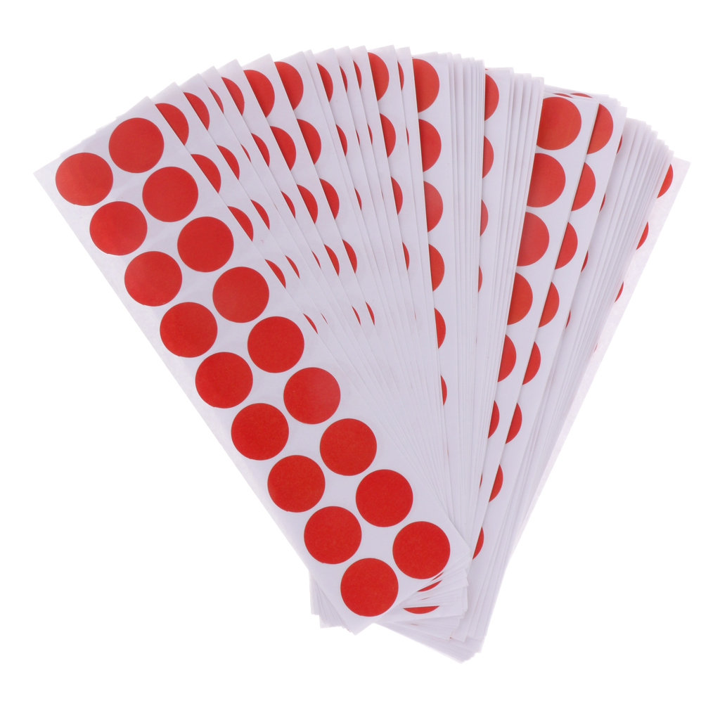 900pcs Self Adhesive Target Paster, Shooting  Patches Black/Red Color 0.8