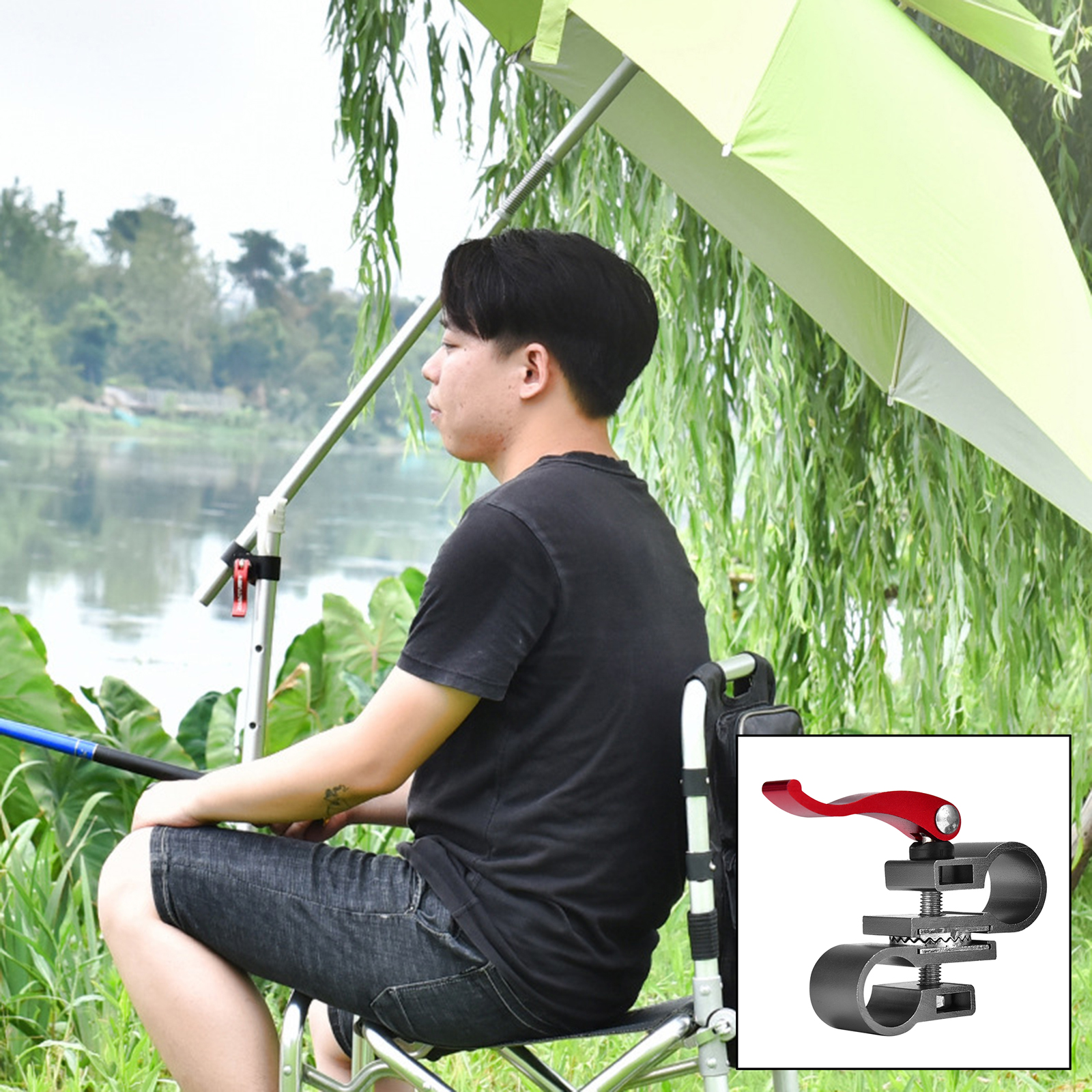 fishing chair umbrella clamp