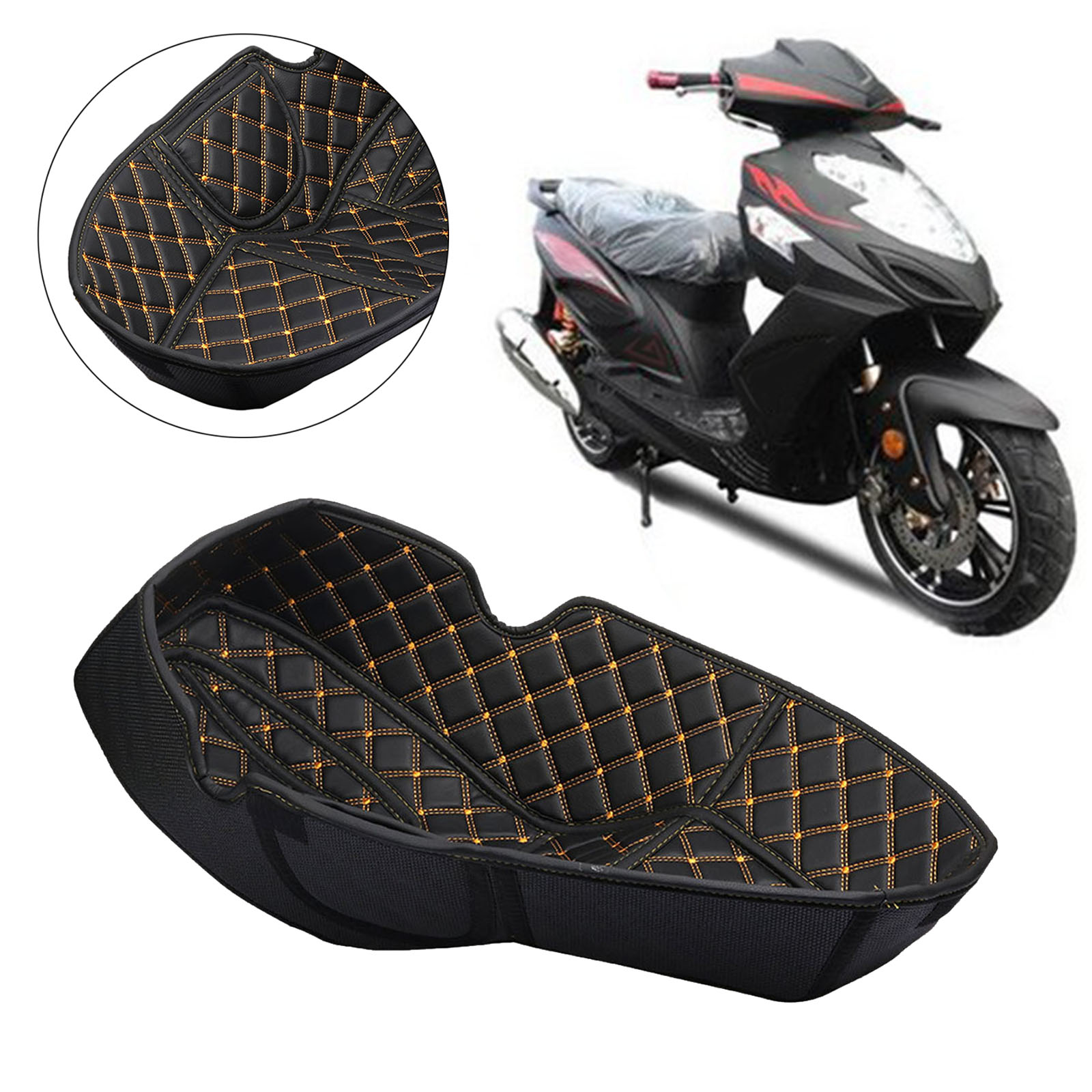 Motorbike Flexible DIY Seat Covers Cushion Case Pad Mat Anti-Slip Fit for HONDA PCX150 PCX 150 Parts Accessory