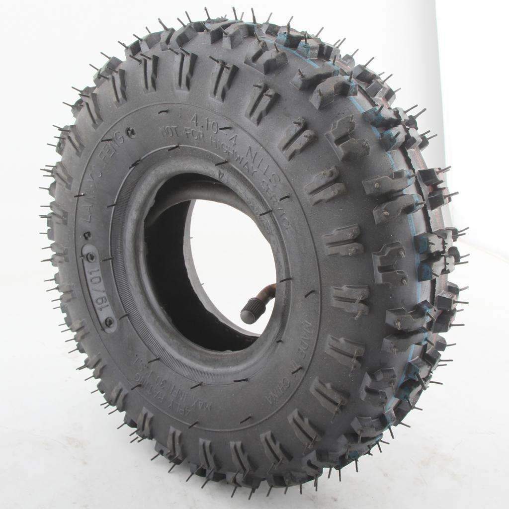 Heavy Duty Rubber 4.10-4 410-4 4.10/3.50-4 Tire and Inner Tube Set for Garden  Snow Blower Go Cart Repair Accessories
