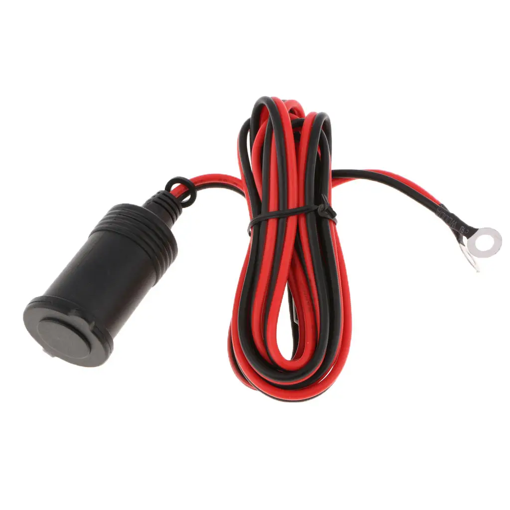 DC12V Car Cigarette Lighter Female Socket Outlet Power Extension w/ 2 Meter Cable