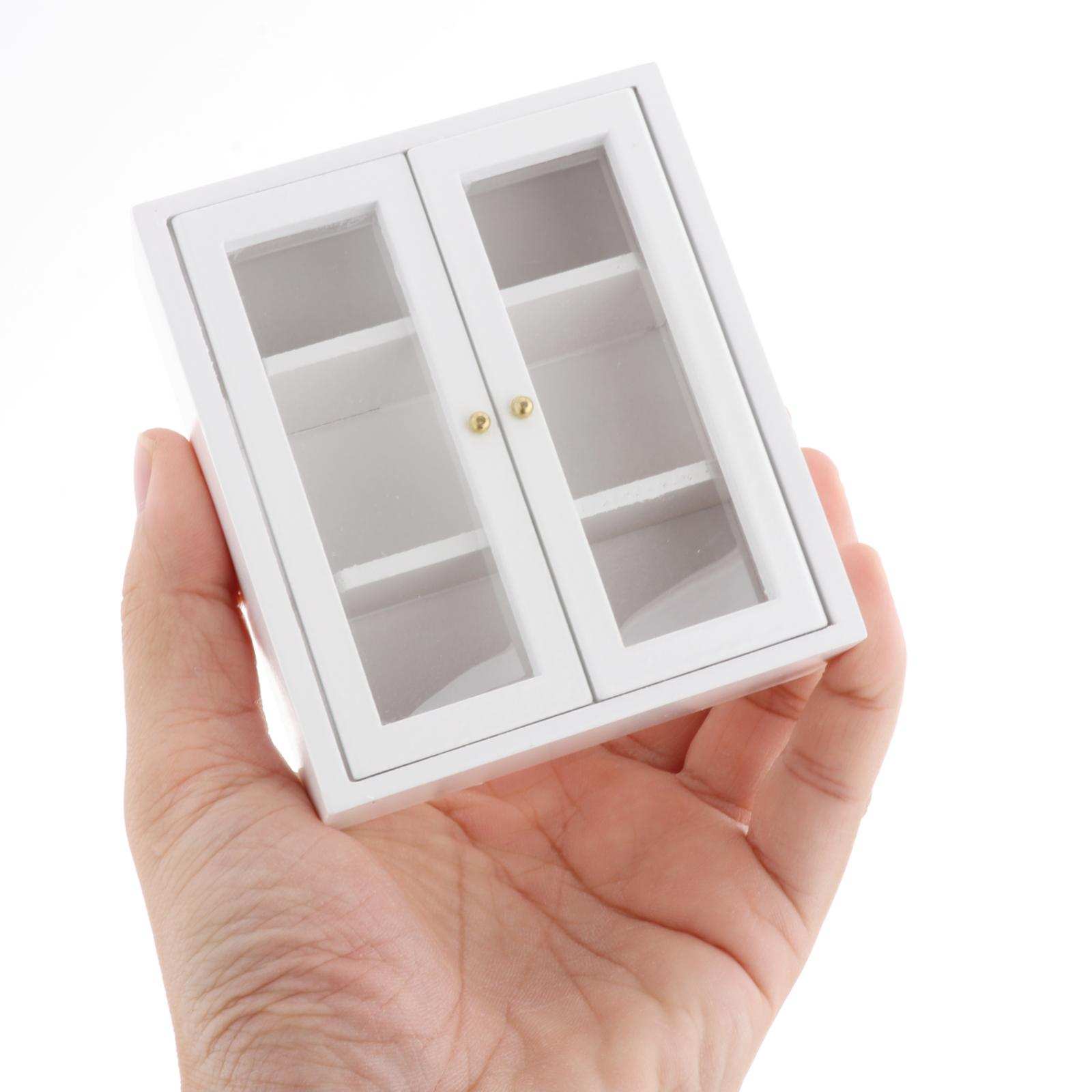 1/12 Dollhouse Wooden Cabinet Furniture Kitchen Accessories Set Decoration DIY