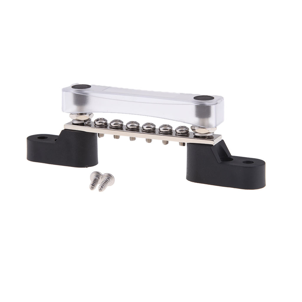 6 Way Bus Bar Electric Terminal Junction Block 12-48v For Truck Boat Car