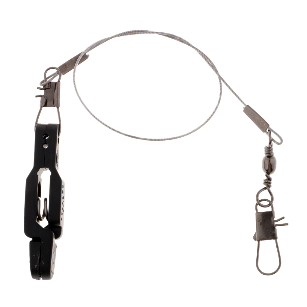 Heavy Tension Snap Release Clip with Leader for Weight, Planer Board, Kite,