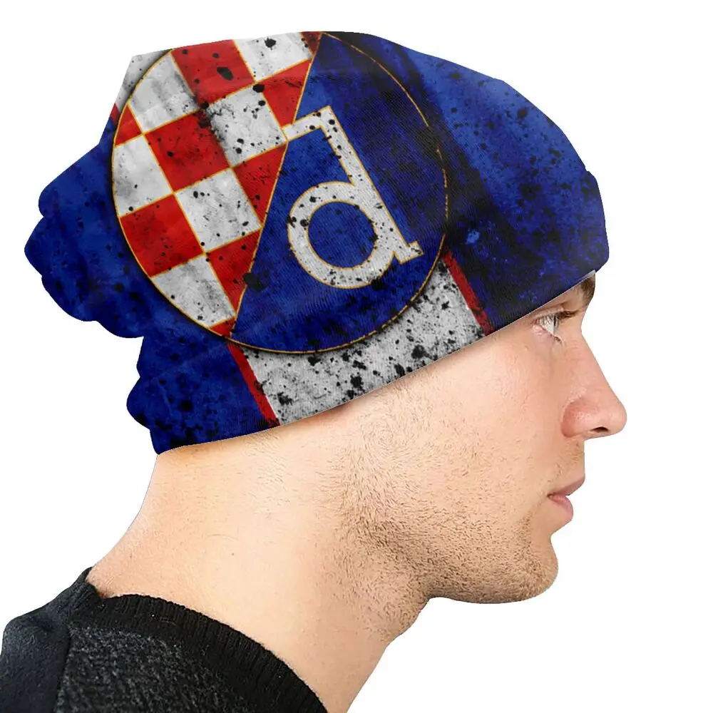 Gnk Dinamo Zagreb Croatia Bonnet Hat Goth Outdoor Skullies Beanies Hat for Men Women Knitting Hats Spring Warm Dual-use Cap skullies beanie