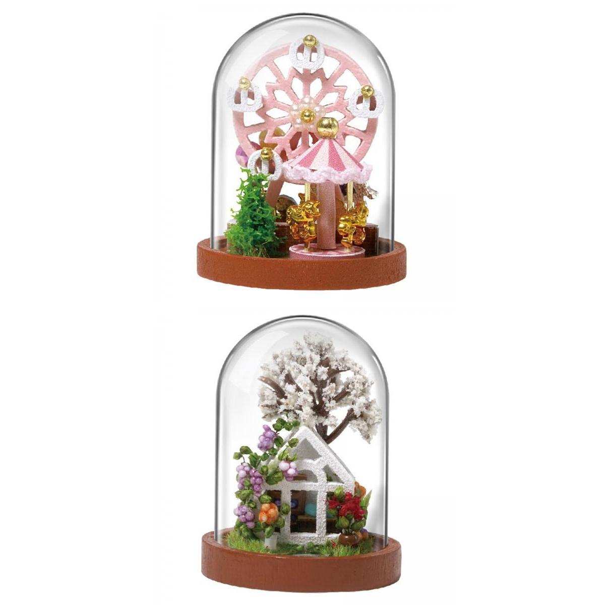 2pc DIY Handcraft Miniature Project Kits Mini Glassball Dolls House Toy 