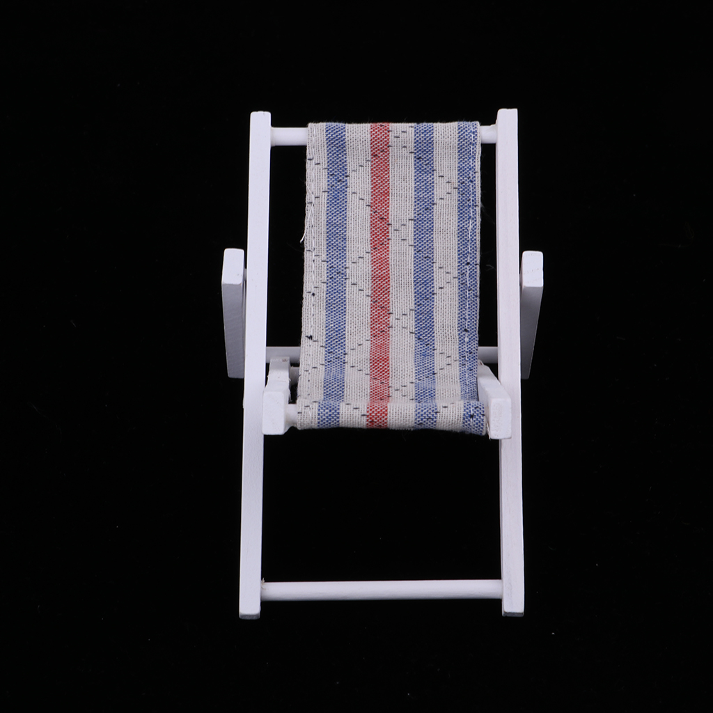 1/6 Miniature Folding Beach Deck Chair  Action Figures Accessory