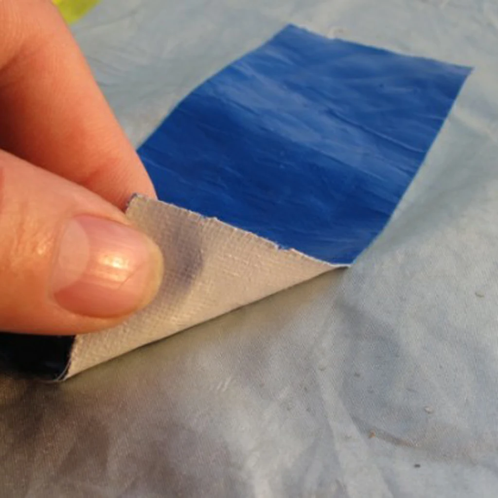 UK 30X Tent Repair Canvas Awning Sail Kites Waterproof Adhesive Patches Tape Kit 