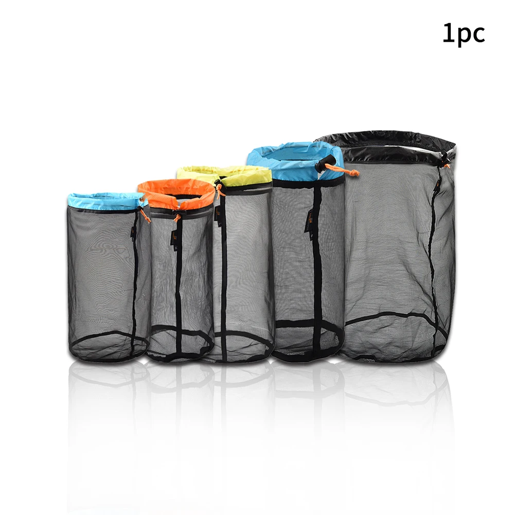 Camping Stuff Outdoor Sports Toys Clothes Traveling Organizer Mesh Storage Bag
