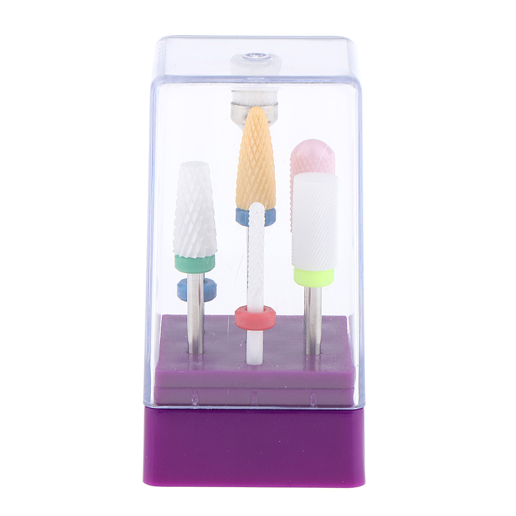 7 Pieces Ceramic Bits Manicure Pedicure Grinding Wheel Set Incl.1x