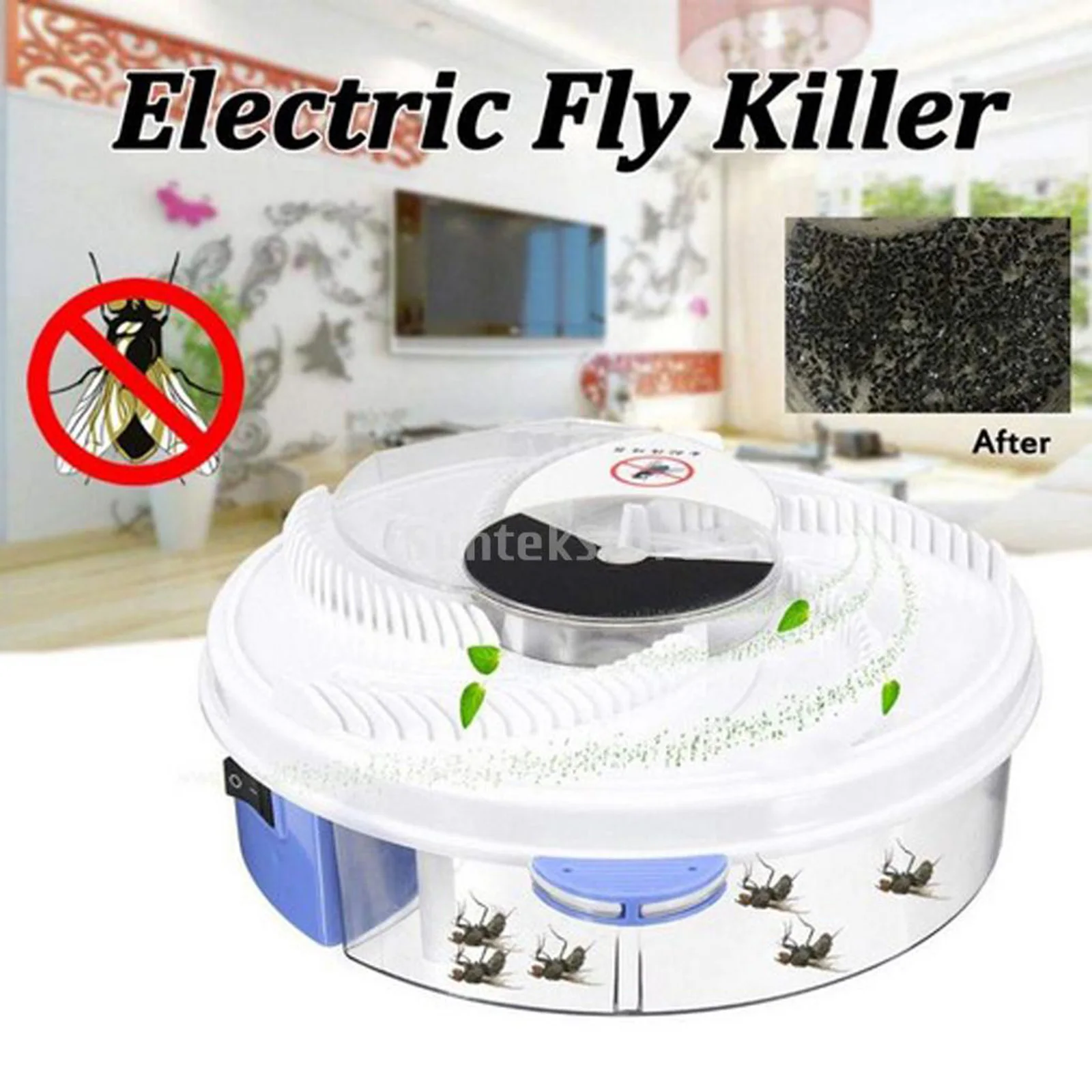 Househould  Indoor USB Electric Automatic Rotation Fly Trap Insect Flycatcher Mosquito Killer Bug Zappe Repellents Device