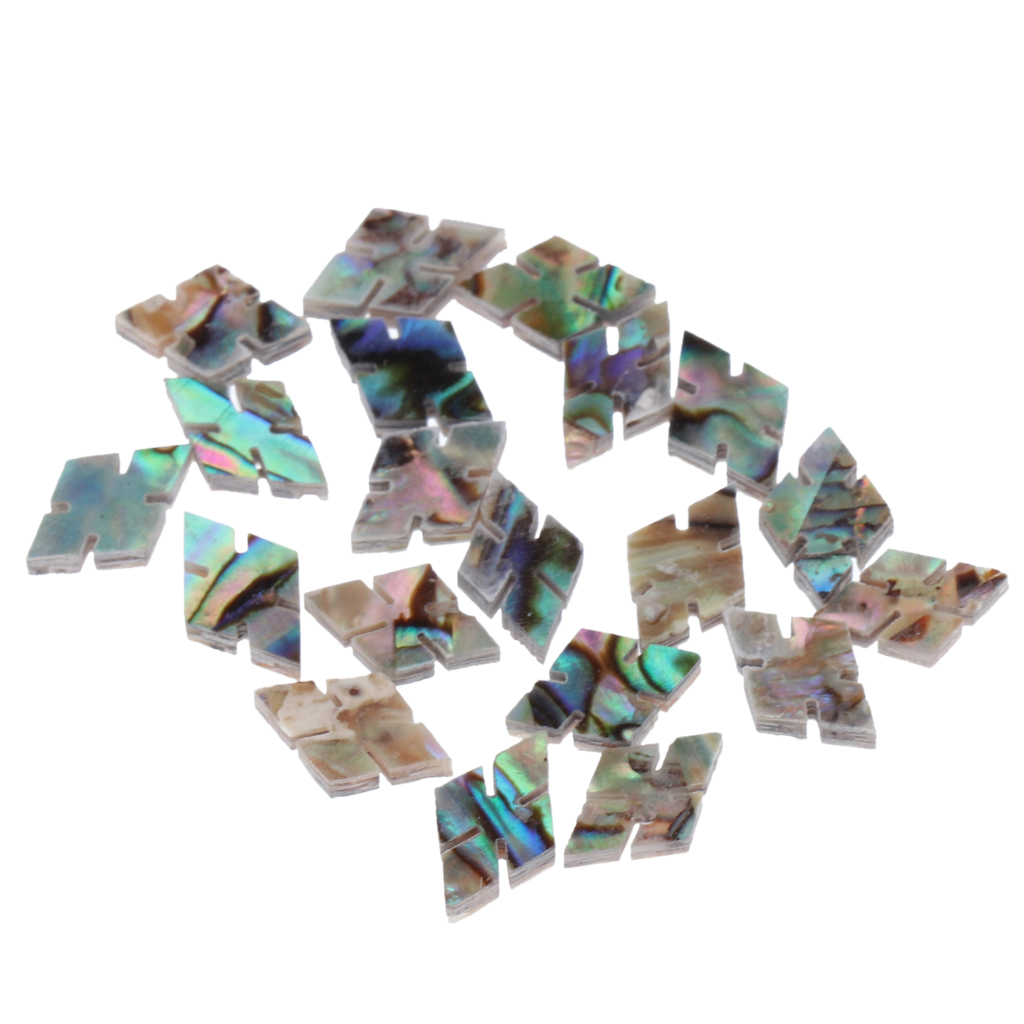 20x Rhombic Fret Inlay Dot Decal for Electric Guitar Bass Instrument Accs