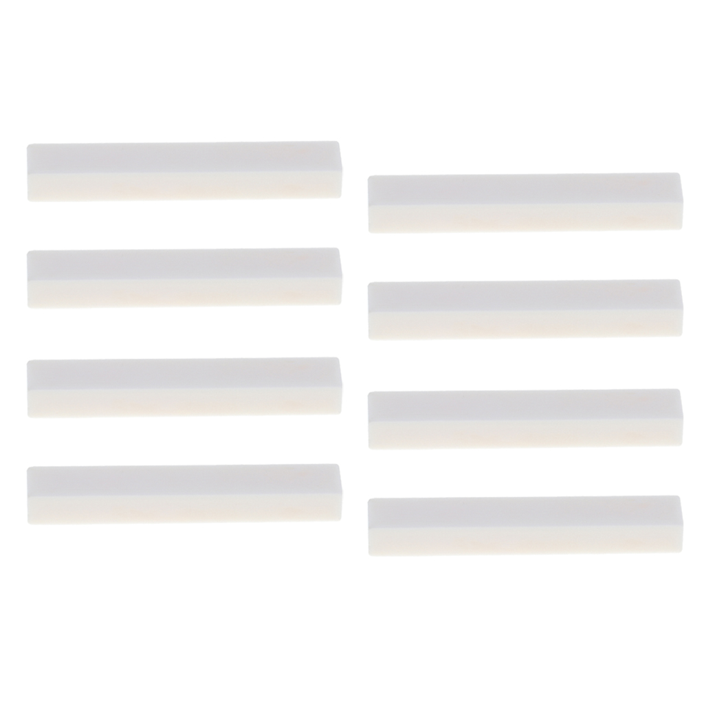 8pcs NEW High-quality Cattle Bone White Acoustic Guitar Nut For Cigar Guitar