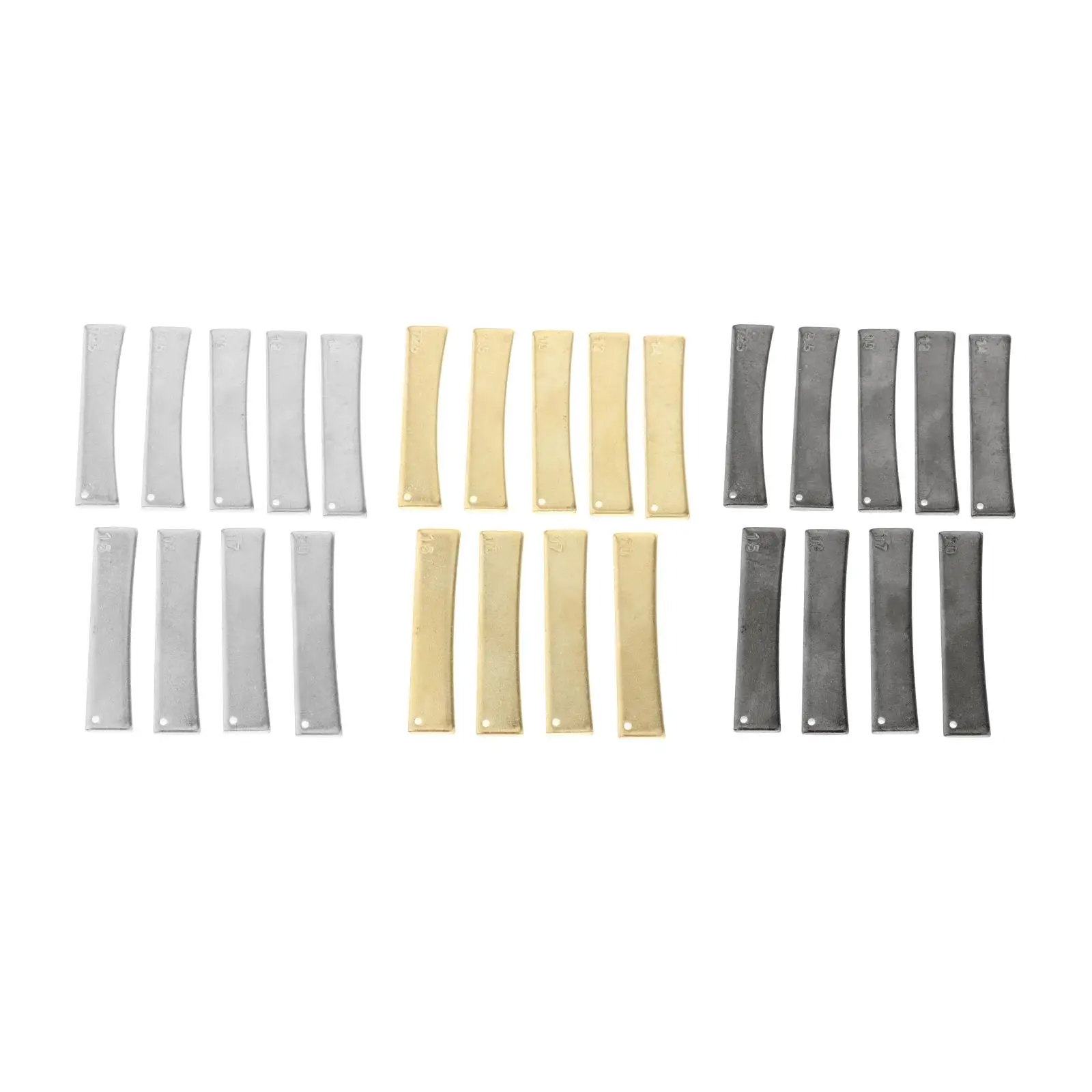 9 Pieces / Set Guitar And Bass Brass Fingerboard Fret Caul Inserts