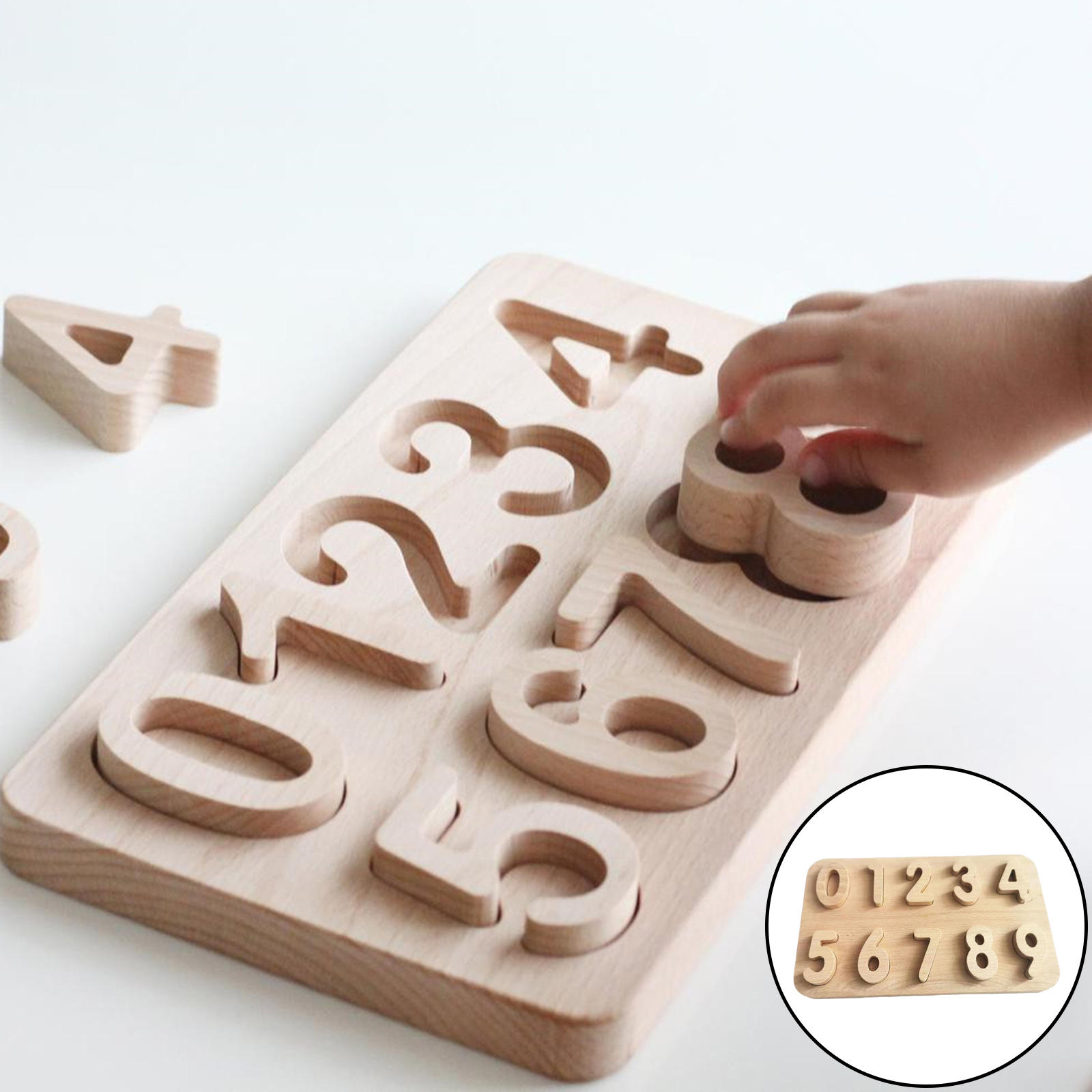 0-9 Digital Alphabet Jigsaw Boards Preschool Matching Games for Children