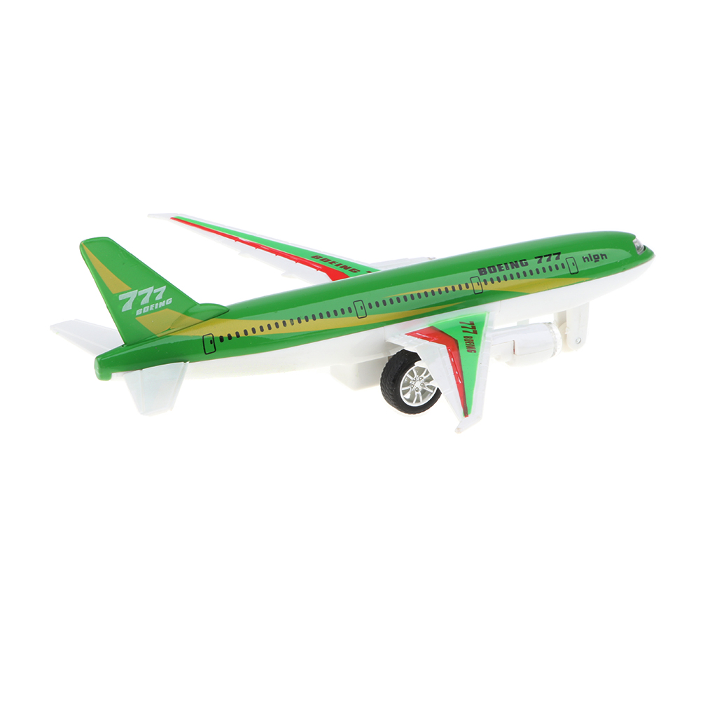 Alloy Die-cast Plane Toy Green  777 Airplane Model Kid Gift Collection