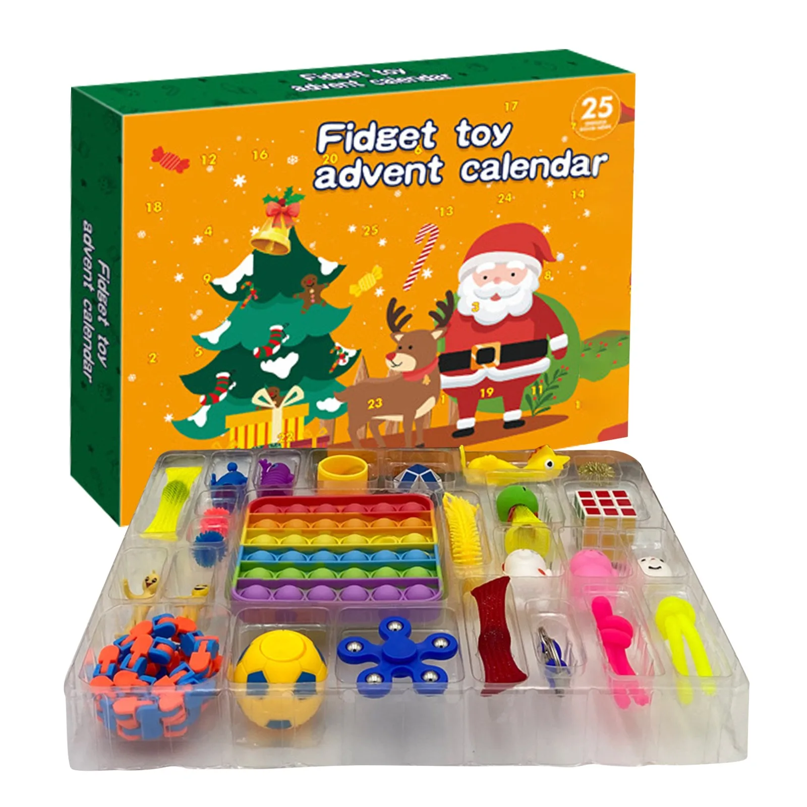 Hot 24pcs Fidget Toys Pack Mystery Box Advent Calendar Surprise