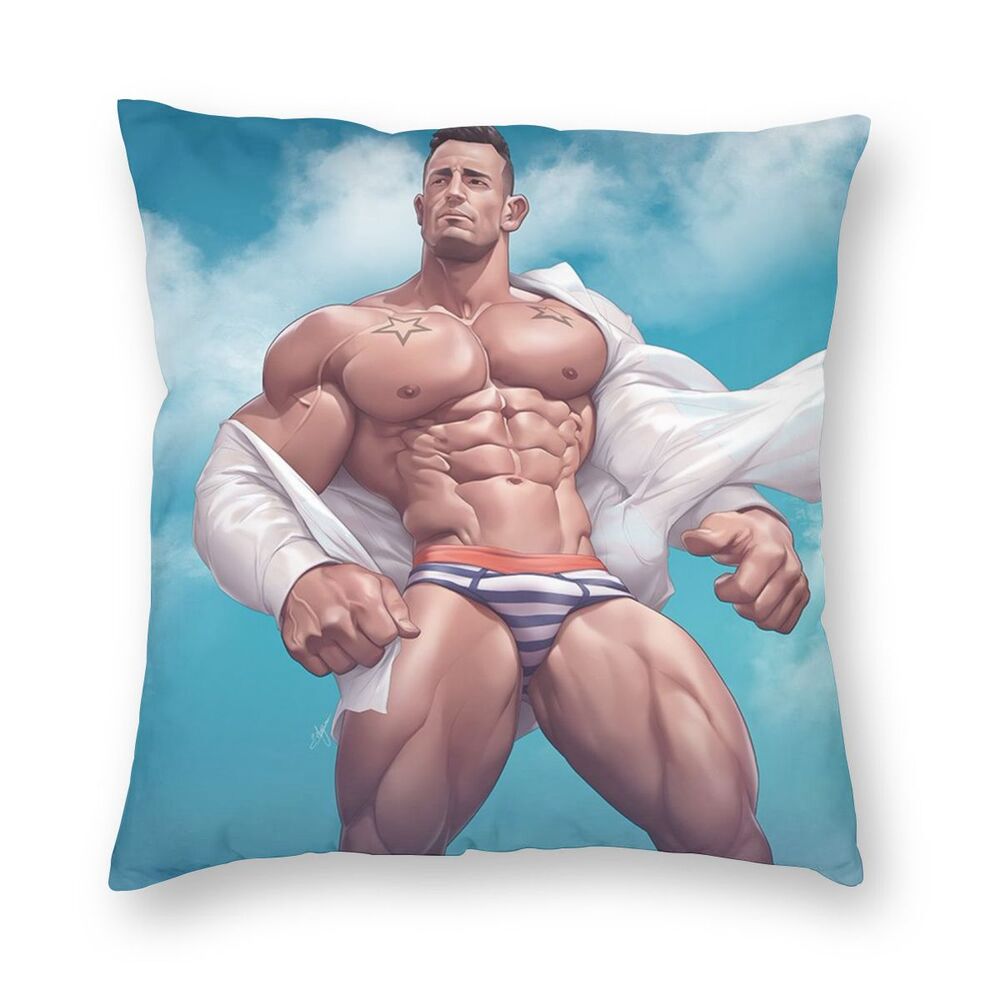 naked male body pillow