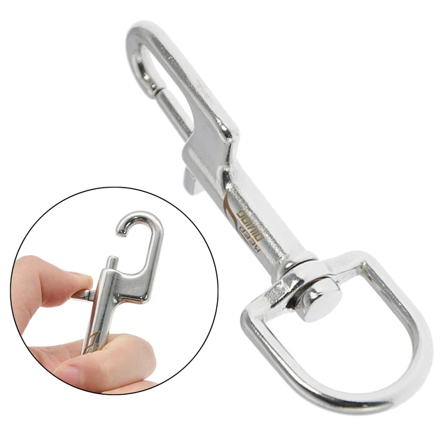 63/71/81/90/97/119mm Round Swivel Eye Bolt Snap Hooks 316 Stainless Steel  Clips for Diving Marine Rigging Key Chain Hardware 1PC - AliExpress