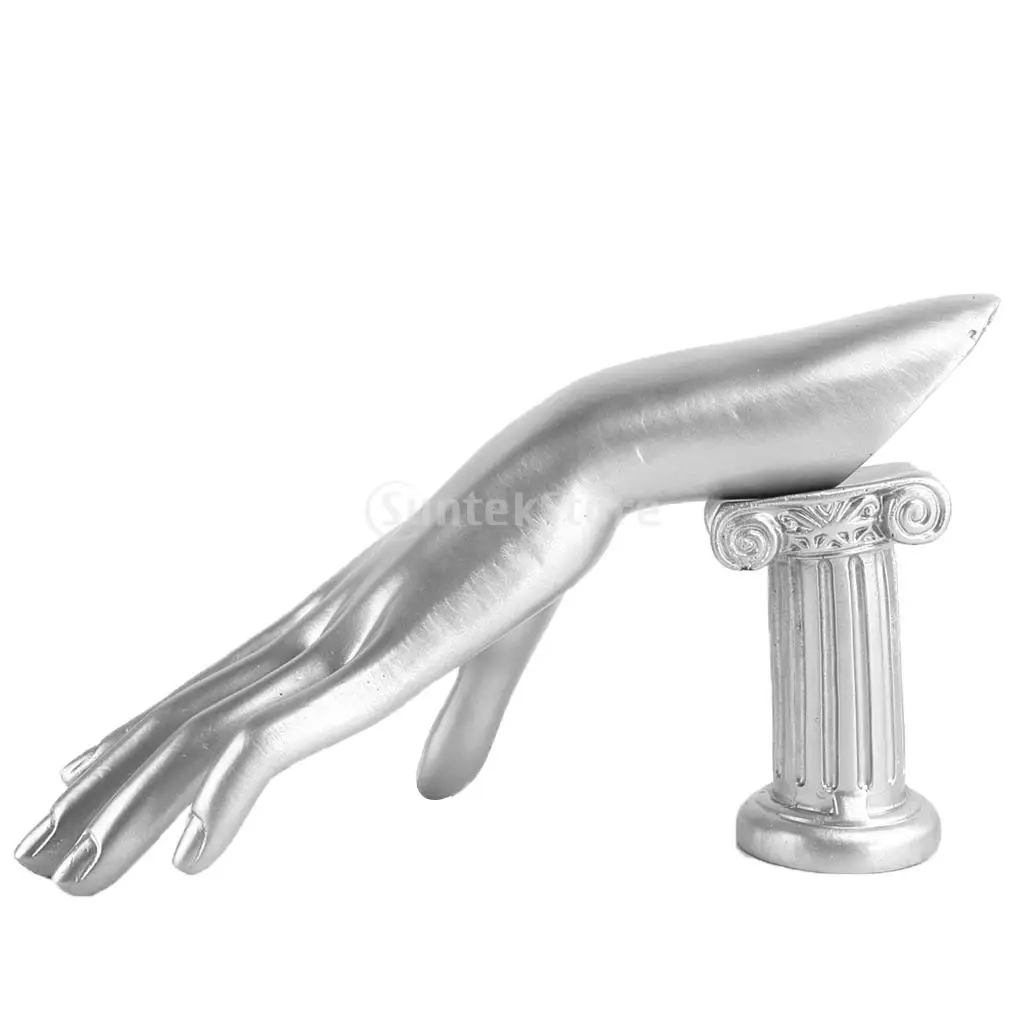 Mannequin Hand Form for Jewelry Bracelet Ring Watch Display Silver