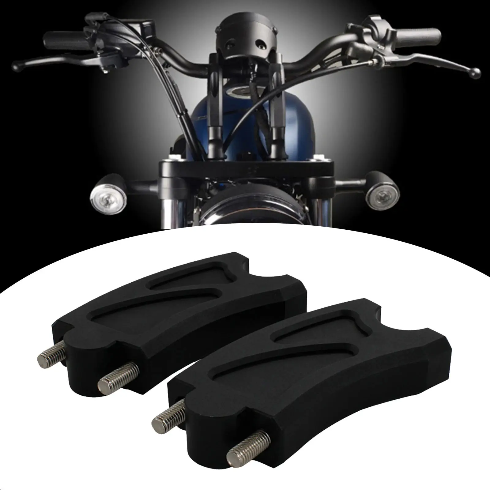 Universal Motorcycle Handlebar Riser Lift Clamp Adapter Accessory Kit for Honda Rebel CMX 500/300, CMX500, CMX300