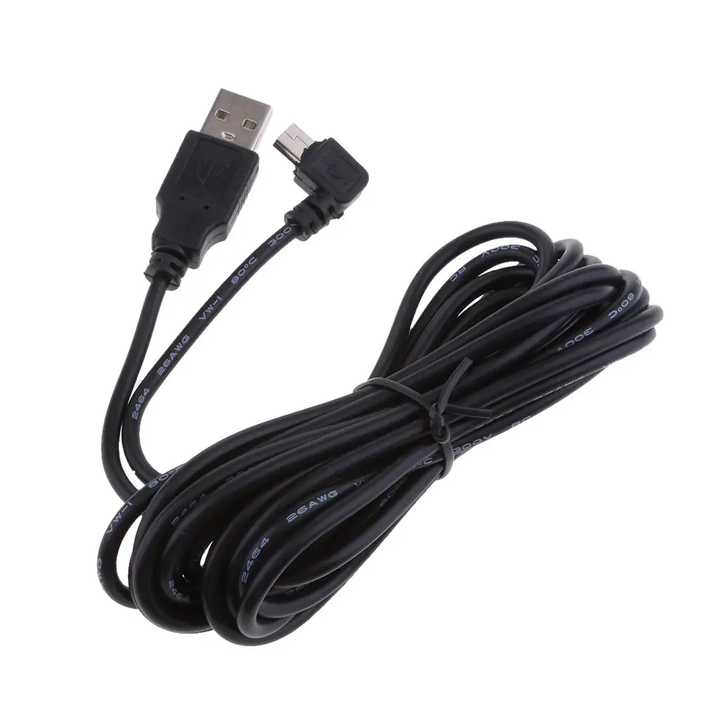 Brand New 5V 2A Mini  Cable Right Bend DVR GPS Charging Cables Free