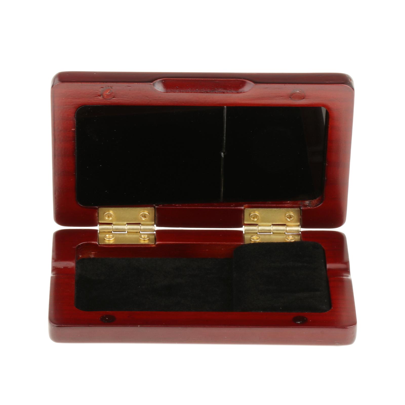 Oboe Reed Case Storage, Wooden Cover Reed Case Holder Storage Box for 2pcs Reeds Cover