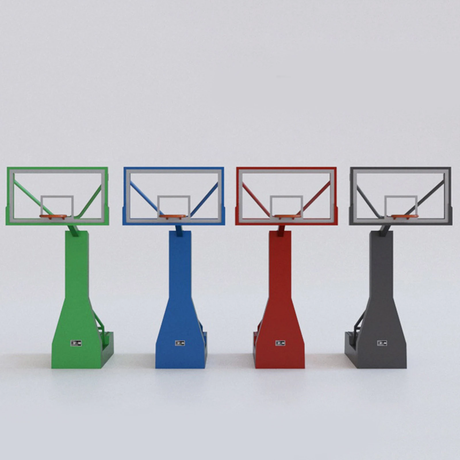 1/32 Scale Sports Basketball Hoop Stand Toys Model Action Figures Scene