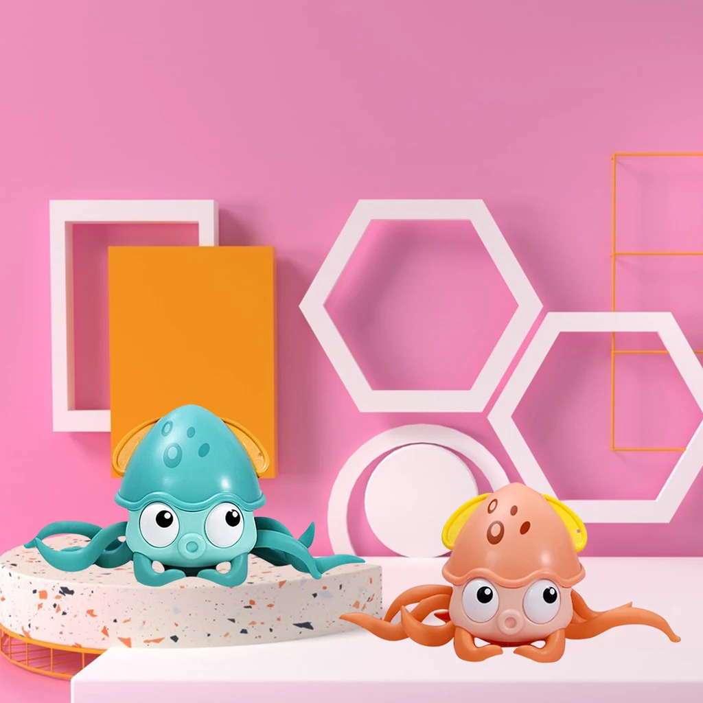 Swimming Wind-up Toy Crawling Octopus Dabbling Bathing Pool Floats Shower Swim Bath Toys Bag Filler Gift Party Favors